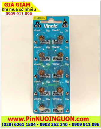 COMBO 1Vỉ 10viên Pin Vinnic AG5 LR754 Alkaline 1.5v chính hãng _Giá chỉ 29.000đ/ Vỉ 10viên